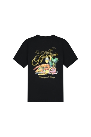 Malelions Malelions champagne t-shirt mm1-hs25-61 Print T-shirts 900 black