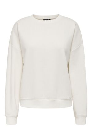 Only Only onlsweat life l/s backprint swt noos Sweater cloud dancer cherries