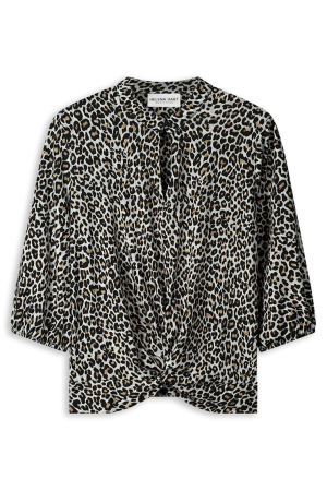 Helena Hart Helena Hart 7651cat - top knot print catkin T-shirt Lange mouw multi