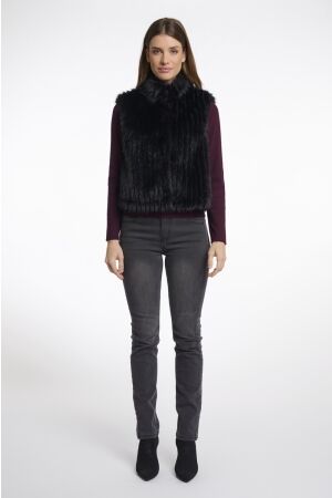 Rino & Pelle Rino & Pelle dava.7002511 gilet with closure Vest 9900 black