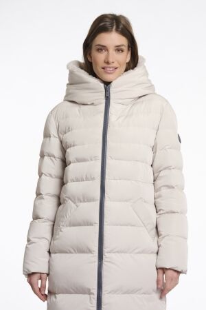 Rino & Pelle Rino & Pelle keilafur.7002511 long padded hooded coat Winterjassen 10509 stone