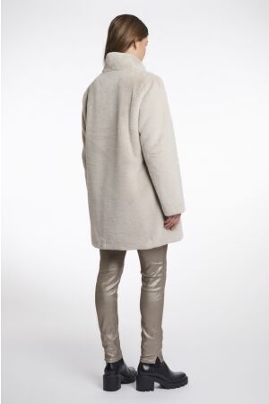 Rino & Pelle Rino & Pelle nonna.7002511 single breasted fake fur coat Winterjassen 9030 birch