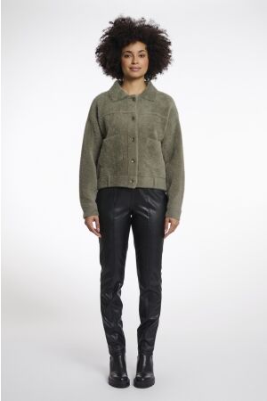 Rino & Pelle Rino & Pelle bubbly.5002511 boxy jacket Jackets 10867 green ash