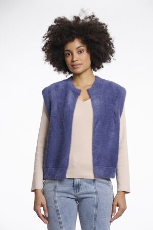 Rino & Pelle Rino & Pelle elona.5002511 short waistcoat Gilets 10922 blue shadow