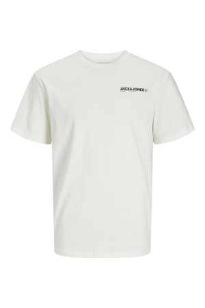 Jack & Jones Jack & Jones jjhawaii tee ss crew neck Print T-shirts cloud dancer