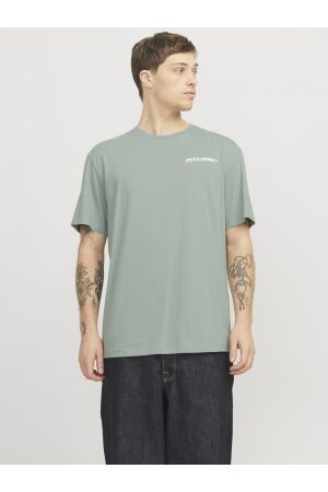 Jack & Jones Jack & Jones jjhawaii tee ss crew neck Print T-shirts iceberg green
