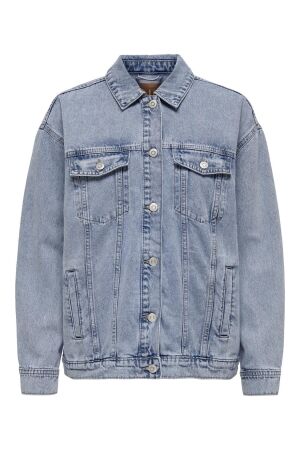 Only Only onlocean l/s oversize jkt dnm noos Spijkerjasjes light blue denim