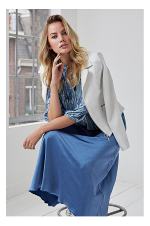 Helena Hart Helena Hart 7690 - rok satijn blauw