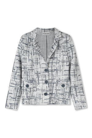 Helena Hart Helena Hart 7631 - blazer cherie kort boucle Blazers marine/wit