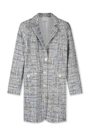Helena Hart Helena Hart 7630 - blazer cherie lang boucle Blazers licht blauw/stone
