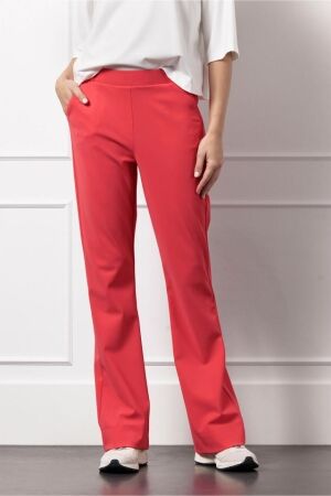 Studio Anneloes Studio Anneloes flair bonded trousers 12654 Flared 2800 coral red