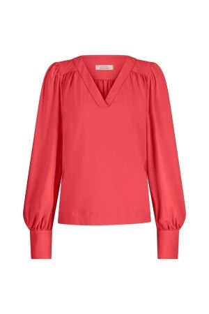 Studio Anneloes Studio Anneloes emmarie top 12657 T-shirt Lange mouw 2800 coral red