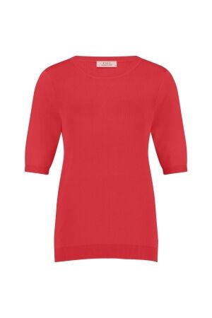 Studio Anneloes Studio Anneloes lana ssl pullover 12707 Trui korte mouw 2800 coral red