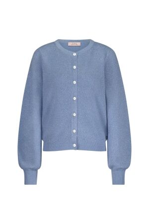 Studio Anneloes Studio Anneloes tommy twinset cardigan 12712 Vest 6000 mid blue