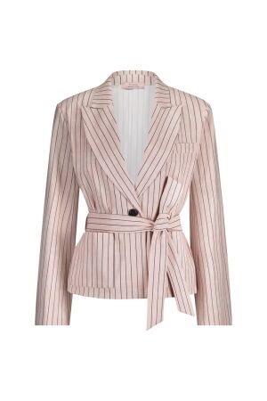 Studio Anneloes Studio Anneloes lette pinstripe blazer 12798 Blazers 1969 pale pink/dark blue