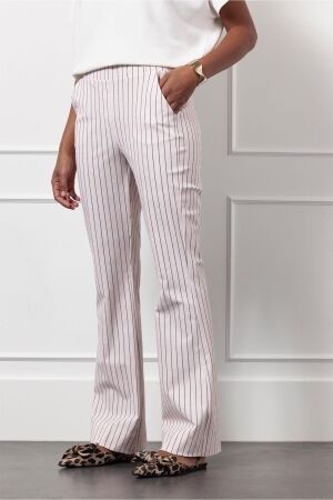 Studio Anneloes Studio Anneloes flair pinstripe trousers 12800 Flared 1969 pale pink/dark blue