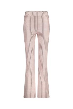 Studio Anneloes Studio Anneloes flair pinstripe trousers 12800 Flared 1969 pale pink/dark blue