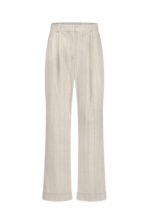 Studio Anneloes Studio Anneloes jojo pinstripe trousers 12681 Broek 1490 kit/black