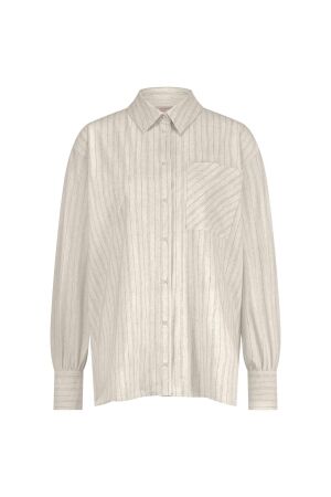 Studio Anneloes Studio Anneloes olly pinstripe blouse 12686 Blouse 1490 kit/black
