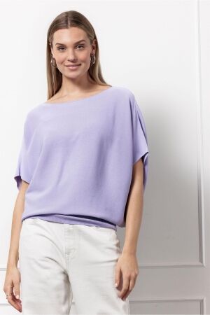 Studio Anneloes Studio Anneloes lenti pullover 12708 Trui korte mouw 4800 light lila