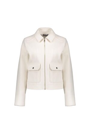 Geisha Geisha jacket zip 55518-10 Jackets 10 off-white