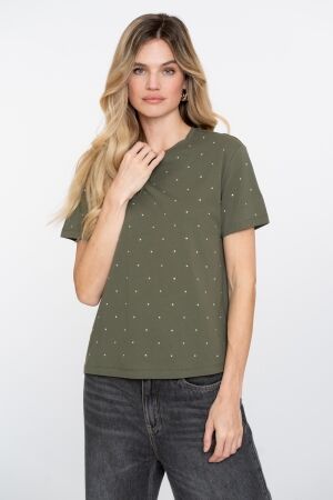 Geisha Geisha t-shirt oil stones 52562-47 T-shirt Korte mouw 530 green