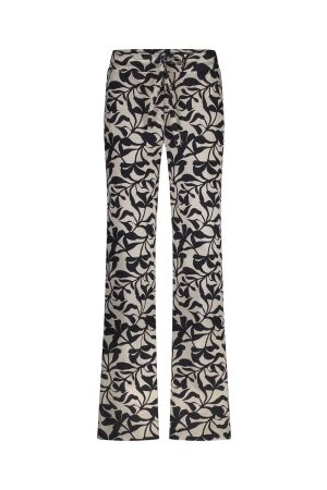 Studio Anneloes Studio Anneloes abigail leafs trousers 12779 Broek 1469 kit/dark blue