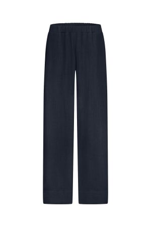 Studio Anneloes Studio Anneloes grace linen look trousers 12781 Broek 6900 dark blue