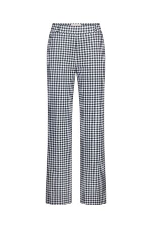 Studio Anneloes Studio Anneloes lexie small check trousers 12788 Broek 6911 dark blue/off white