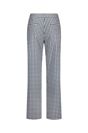Studio Anneloes Studio Anneloes lexie small check trousers 12788 Broek 6911 dark blue/off white
