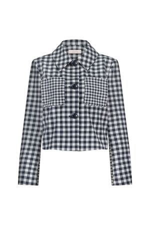 Studio Anneloes Studio Anneloes klaartje check jacket 12790 Jackets 6911 dark blue/off white