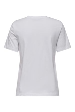 Only Only onlketty life s/s o-neck top jrs noos T-shirts bright white heart