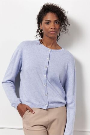 Studio Anneloes Studio Anneloes bibi cashmere cardigan 12500 Vest 4800 light lila