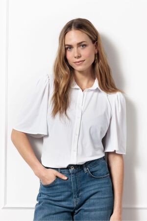 Studio Anneloes Studio Anneloes poppy butterfly blouse 91536 Blouse 1000 white