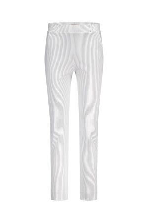 Studio Anneloes Studio Anneloes anne bnd pinstripe trousers 12749 Broek 1169 off white/dark blue