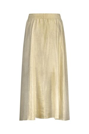 Studio Anneloes Studio Anneloes fay gold linen skirt 12758 0002 gold