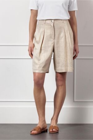 Studio Anneloes Studio Anneloes tara gold linen short 12760 Korte broeken 0002 gold