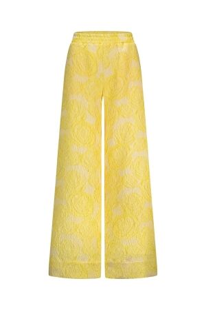 Studio Anneloes Studio Anneloes alba jacquard trousers 12766 Broek 2000 golden yellow