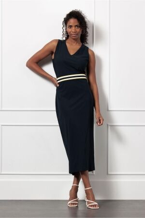 Studio Anneloes Studio Anneloes tirza tape dress 12769 Jurk 6900 dark blue