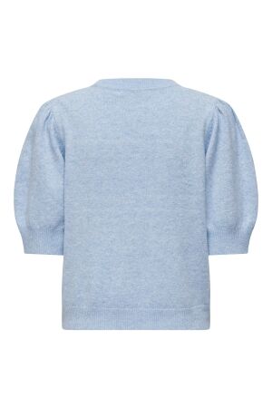 Only Only onlrica life 2/4 pullover ex knt 15318551 Trui korte mouw little boy blue w. melange