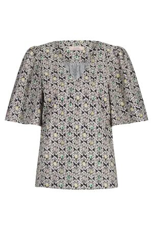 Studio Anneloes Studio Anneloes les flower top 12843 T-shirt Lange mouw 9997 multi color