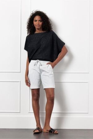 Studio Anneloes Studio Anneloes city bnd pinstripe bermuda 12765 Korte broeken 1169 off white/dark blue
