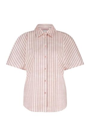 Studio Anneloes Studio Anneloes barb pinstripe blouse 12803 Blouse 1969 pale pink/dark blue