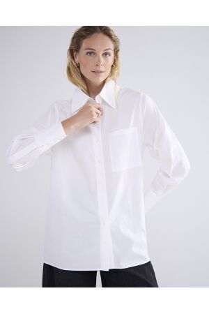 SUMMUM SUMMUM blouse crispy poplin (2s150) Blouse 110 white