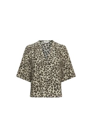 MSCH Copenhagen MSCH Copenhagen mschkalani vlora 2 4 shirt aop 19261 Blouse humus leo