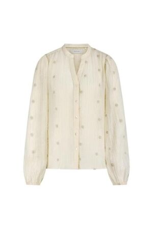 Nukus Nukus rosan blouse embroidery nkf02059 Blouse 17 off white