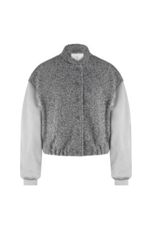 Nukus Nukus baltimore jacket satin nkf13057 Jackets 21 light grey