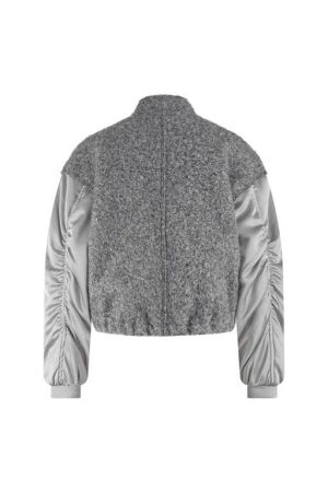 Nukus Nukus baltimore jacket satin nkf13057 Jackets 21 light grey