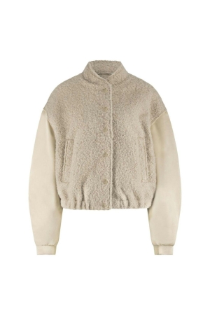 Nukus Nukus baltimore jacket satin nkf13057 Jackets 9 sand