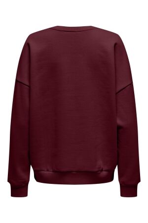 Only Only onlvictory l/s o-neck fit swt Sweater 4900255 cabernet detroit
